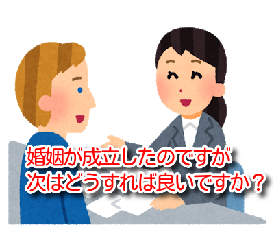 国際結婚婚姻成立後の流れ